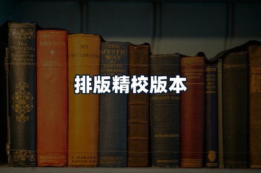 排版精校版本
